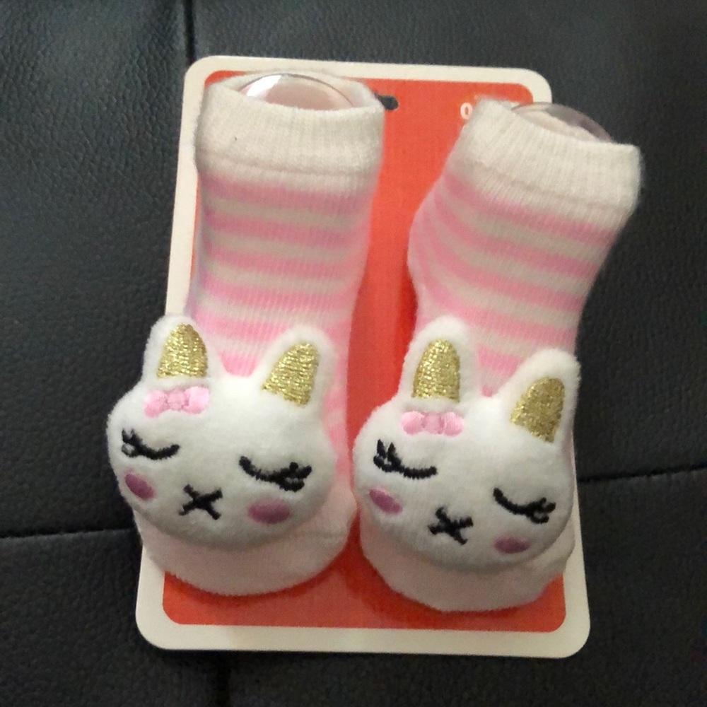Girl baby booties